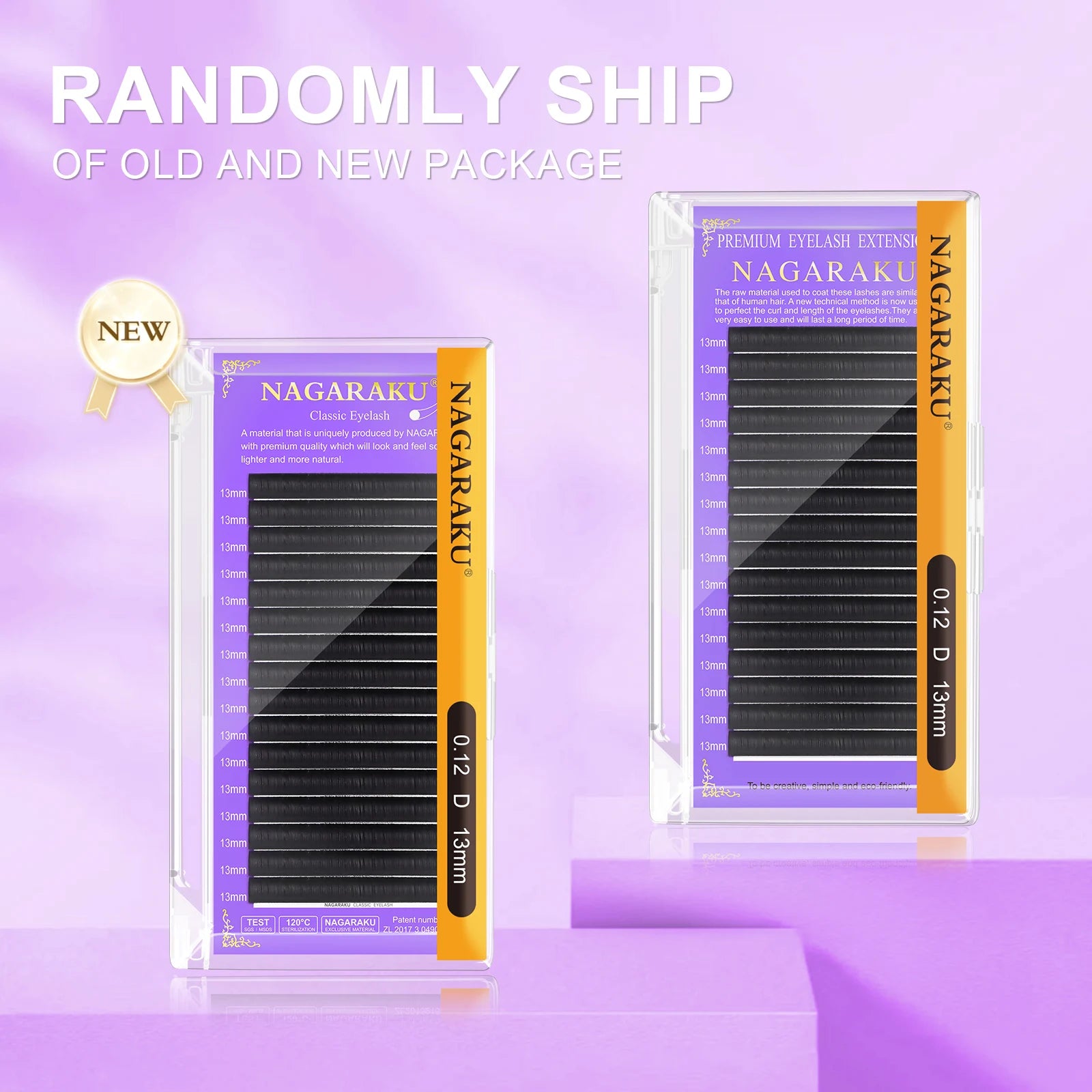 NAGARAKU Maquiagem 10 Cases Lashes Individual Eyelash Extensions Supplies Soft Natural Light False Eyelashes Premium Mink
