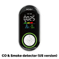 MOES CO Smoke Gas Detector Alarm Plug-in Carbon Monoxide Sensor Warning LED Display Temperature Humidity Kitchen Garage Boiler
