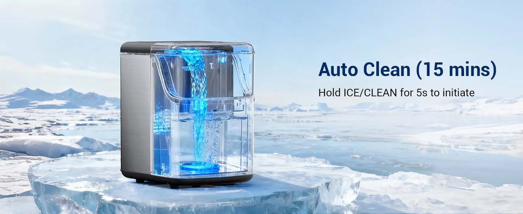 Nugget ice Maker countertop, Soft Pebble Ice Machine 40lbs/Day Small Chewable Pellet ice, Stainless Steel Quiet Mini Chewy Ice Maker Self Cleaning, Ice Ready in 6 Mins for Home Kitchen Office