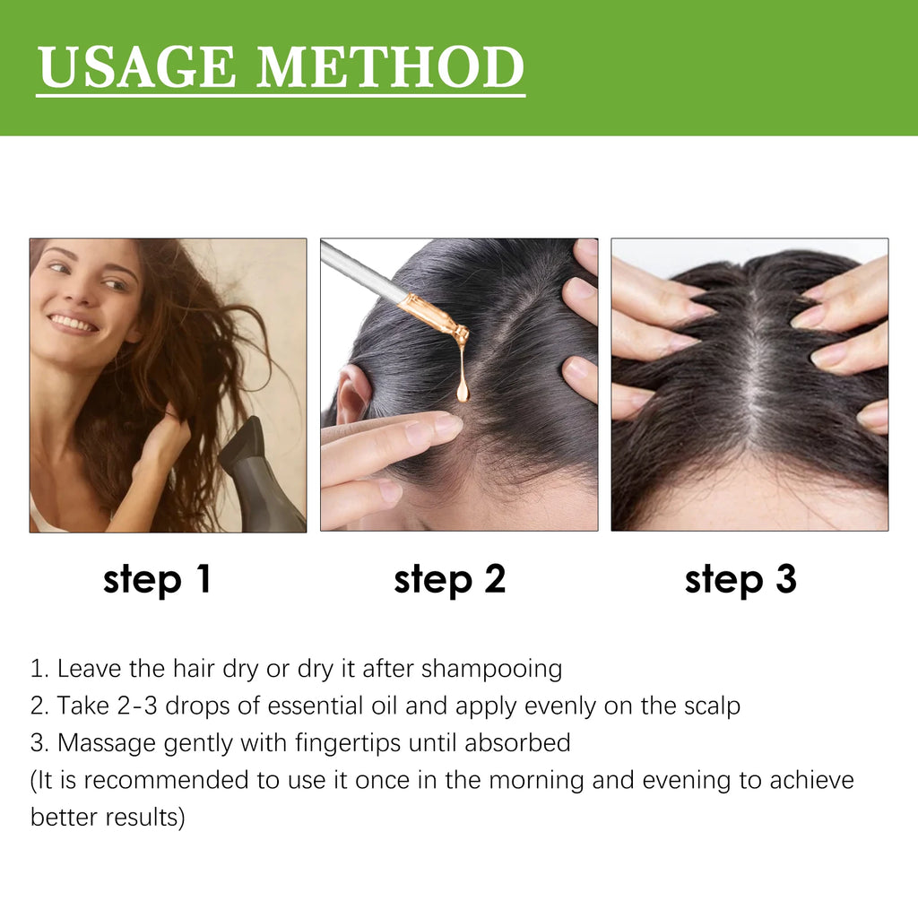 Rosemary Hair Oil Anti Hair Loss Stimulate Hair Growth Nourishing Scalp Strengthen Follicles Purify Scalp Restore Shine Hair Oil