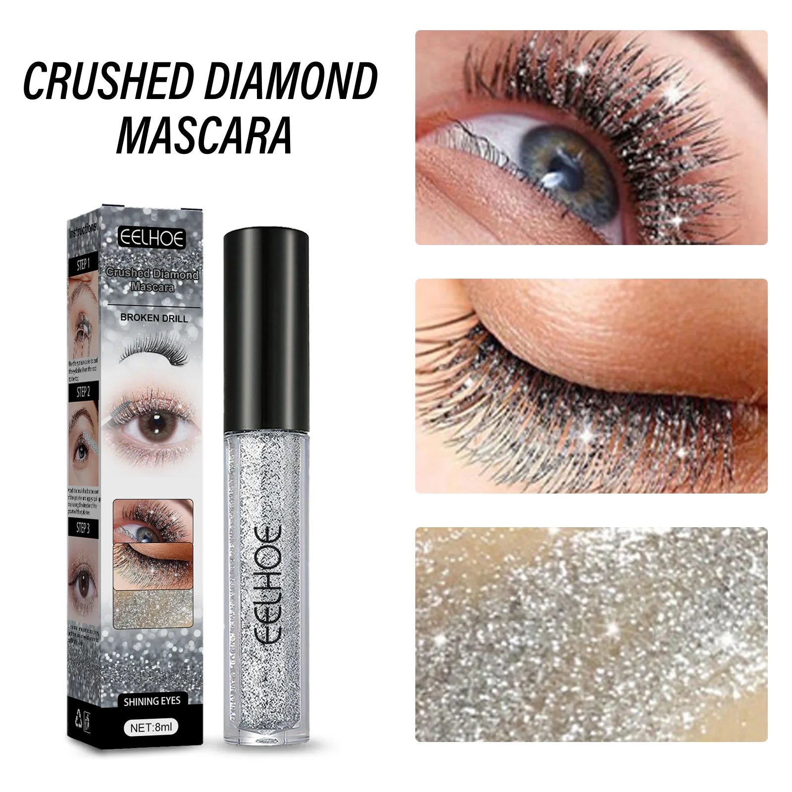 Eelhoe Castor Oil Fast Growth Eyelash Serum Shiny Mascara Eyebrow Enhance Nourish Natural Lengthen Thickening Lash Curling Serum