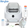 HEYBO PET Large Capacity Self Cleaning Cat Litter Box, Safety App Control, Odor Free Waste Bin, Auto Smart Open Cat Litter Box