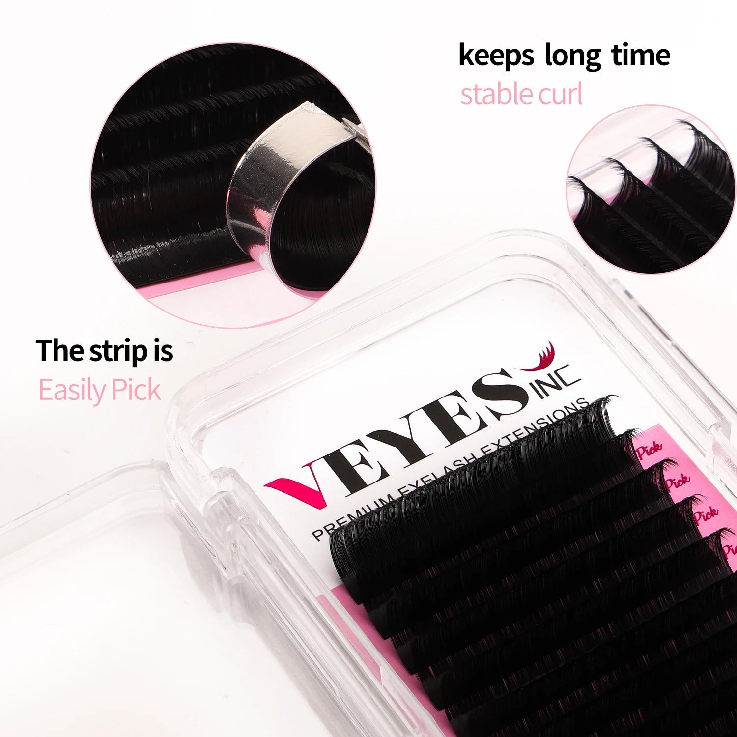VEYESINC Cashmere Lashes Eyelash Extensions Faux Mink Lashes 8-20mm Professionals Classic Soft Natural Lash Bulk Wholesale