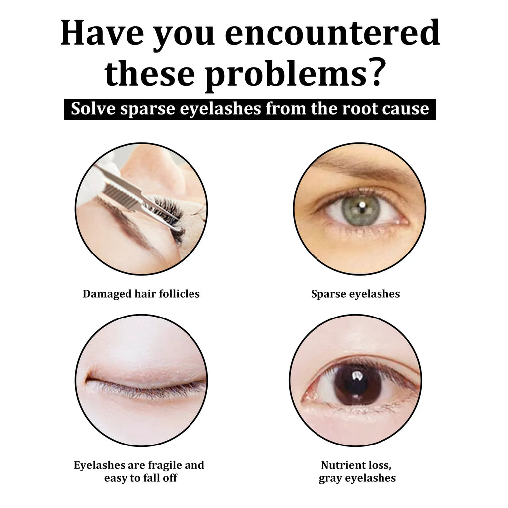 Eelhoe Castor Oil Fast Growth Eyelash Serum Shiny Mascara Eyebrow Enhance Nourish Natural Lengthen Thickening Lash Curling Serum