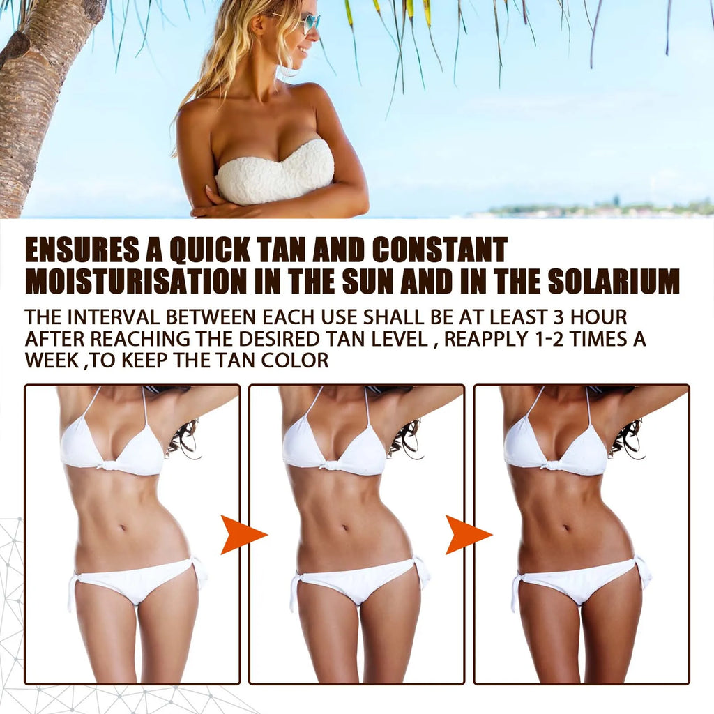 EELHOE Body Tanning Spray Summer Beach Moisturizing Tanning Bronze Wheat Skin Reduce Dryness Non-sticky Body Tanning Spray