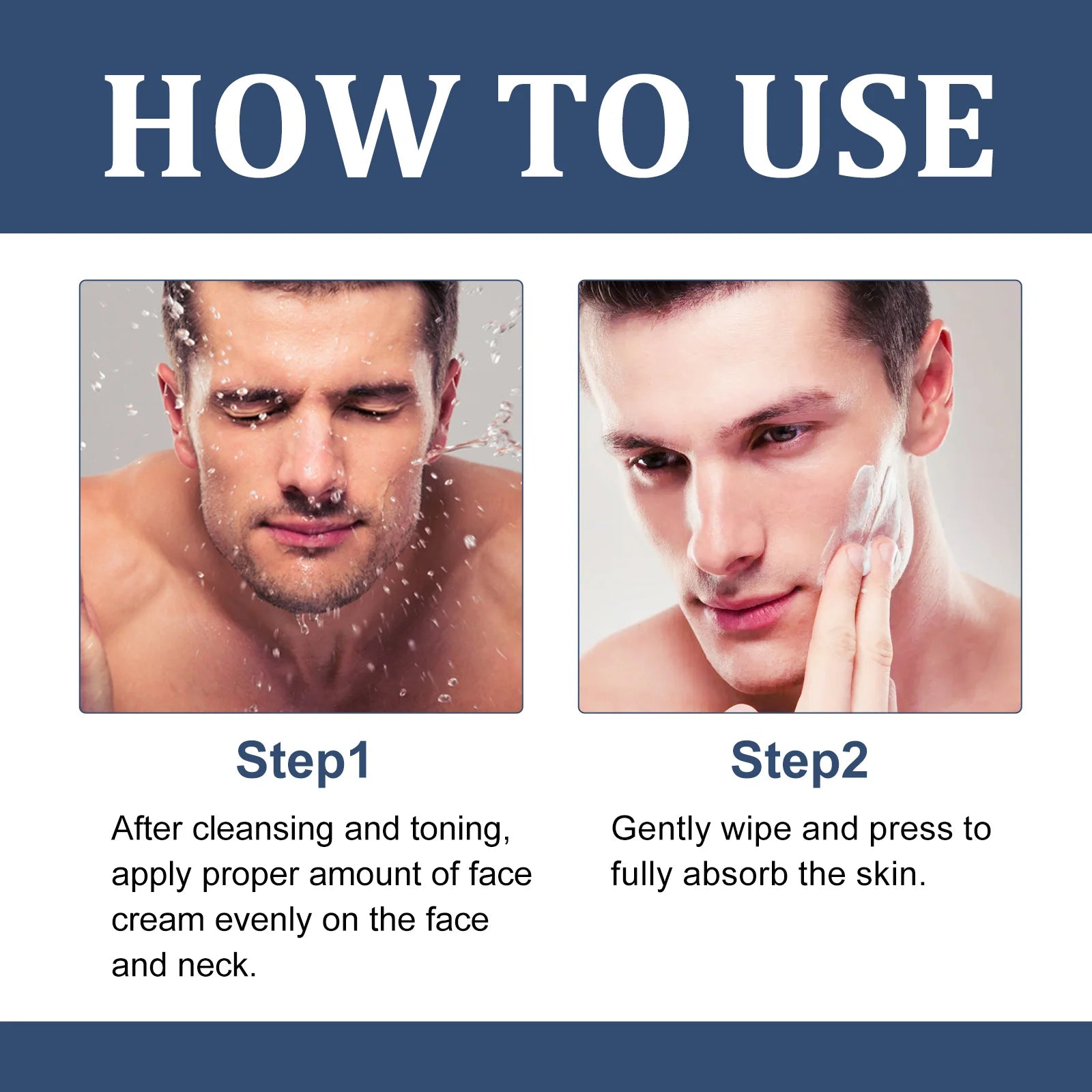 50ml 6 in 1 Men Face Cream Moisturizing Anti-aging Fade Fine Lines Reduce Dark Circles Smoothing Non-greasy Face Cream for Men