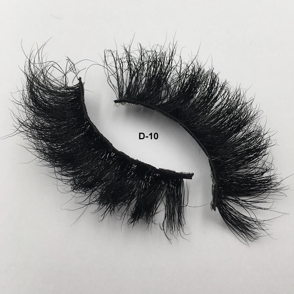 Fluffy Mink Lashes 25mm Lashes Dramatic Thick Volume Natural Eyelashes Make Up Eye Lashes 100% Cruelty Free Mink Eyelashes