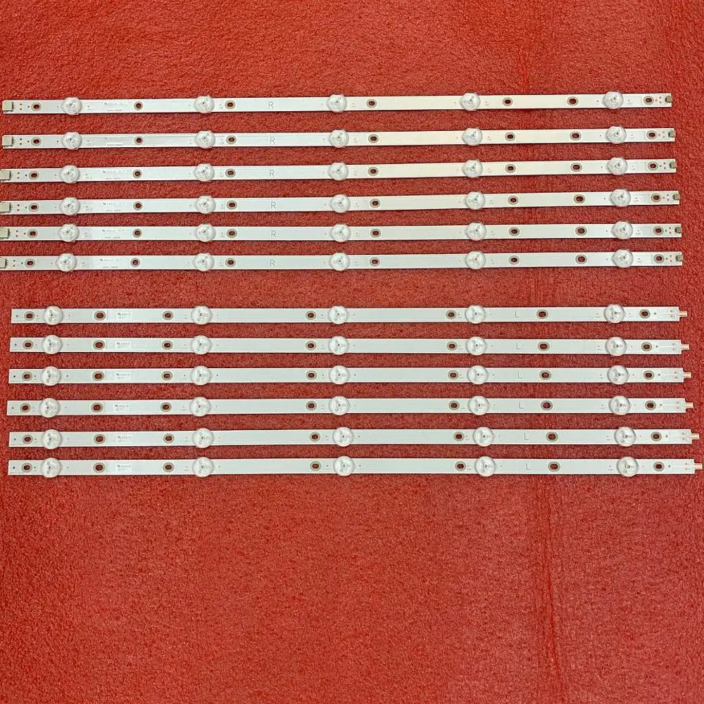 New 12 PCS LED Backlight Strip for 55PUS7503 55PUS6162 55PUS6262 55PUS6753 55PUS7303 55PUS6703 LB55073 V1_02 55PUS6412 55PUS6503