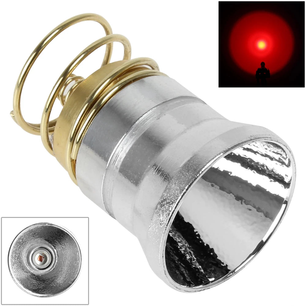 3V-8.4V LED Flashlight Bulb Replacement Reflector Super Energy Saving Bulb 1/5 Mode Fit for Surefire 6P C2 D2 G2 Z2 / 501B 502B