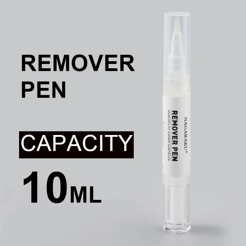 NAGARAKU Remover Pen with Brush 5ml 10ml Mild Fast Removing Handy Sanitary Injecting for Eyelash Extension Makeup Tools