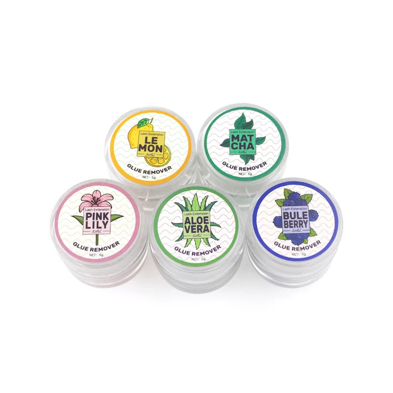 5g Fruit Flavour Eyelash Glue Remover Zero Stimulation Quick Removing Fragrancy Smell Cream Eyelash Extensions Makeup Tools