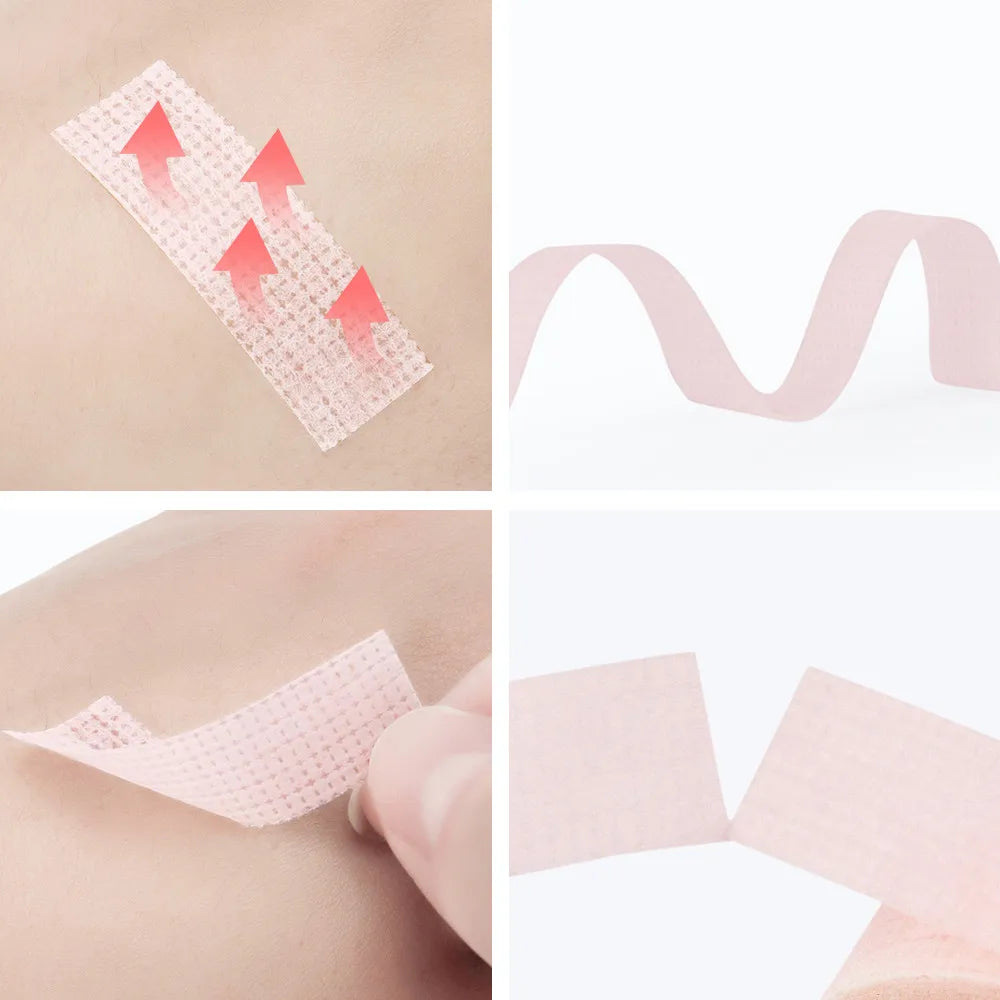 Professional 4Pcs Medical Eyelash Extension Anti-allergy Breathable Non-woven Eye Pads Grafting Lashes PatchesTape Makeup Tool