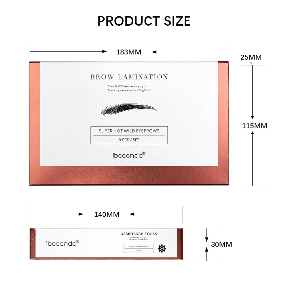New Eyebrow Perm Kit Semi-Permanent Brow Lamination Brows Lifting Perming Setting Cream Tools Set Salon Home Use