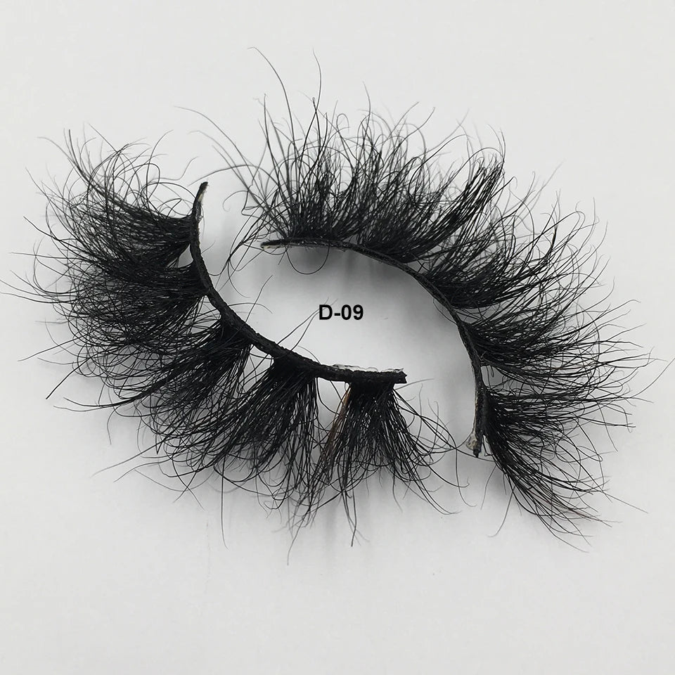 Fluffy Mink Lashes 25mm Lashes Dramatic Thick Volume Natural Eyelashes Make Up Eye Lashes 100% Cruelty Free Mink Eyelashes
