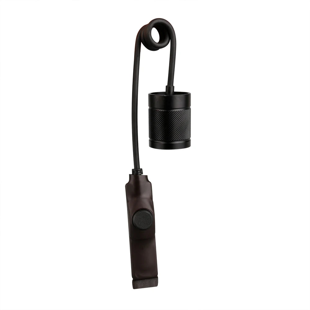 T90R Tactical Flashlight Remote Pressure Switch Voiceless with Rat Cap for Trustfire T90r Rifle Flashlight Lights