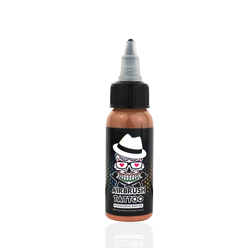 OPHIR Common Airbrush Temporary Tattoo Ink 30 ML/Bottle Body Painting Tattoo Ink Pigment White Color_TA053