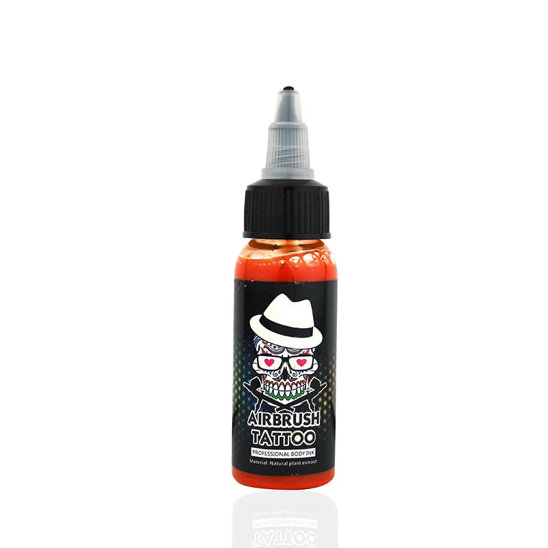 OPHIR Common Airbrush Temporary Tattoo Ink 30 ML/Bottle Body Painting Tattoo Ink Pigment White Color_TA053