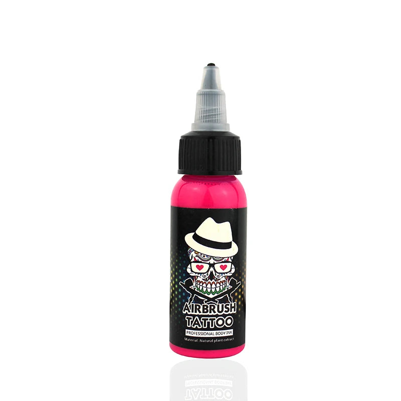 OPHIR Common Airbrush Temporary Tattoo Ink 30 ML/Bottle Body Painting Tattoo Ink Pigment White Color_TA053