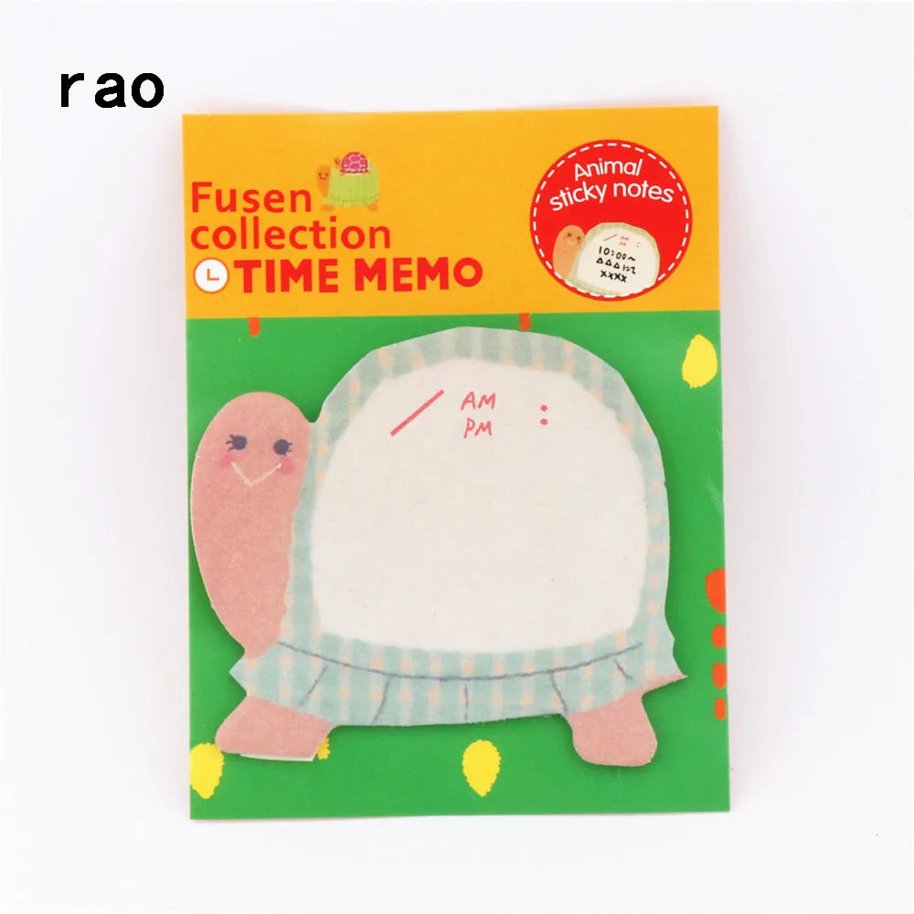 Charming 070 Animal Series Memo Pad Sticky Notes Bookmark Point It Sticker Paper office School Supplies Writing Pads Notebooks