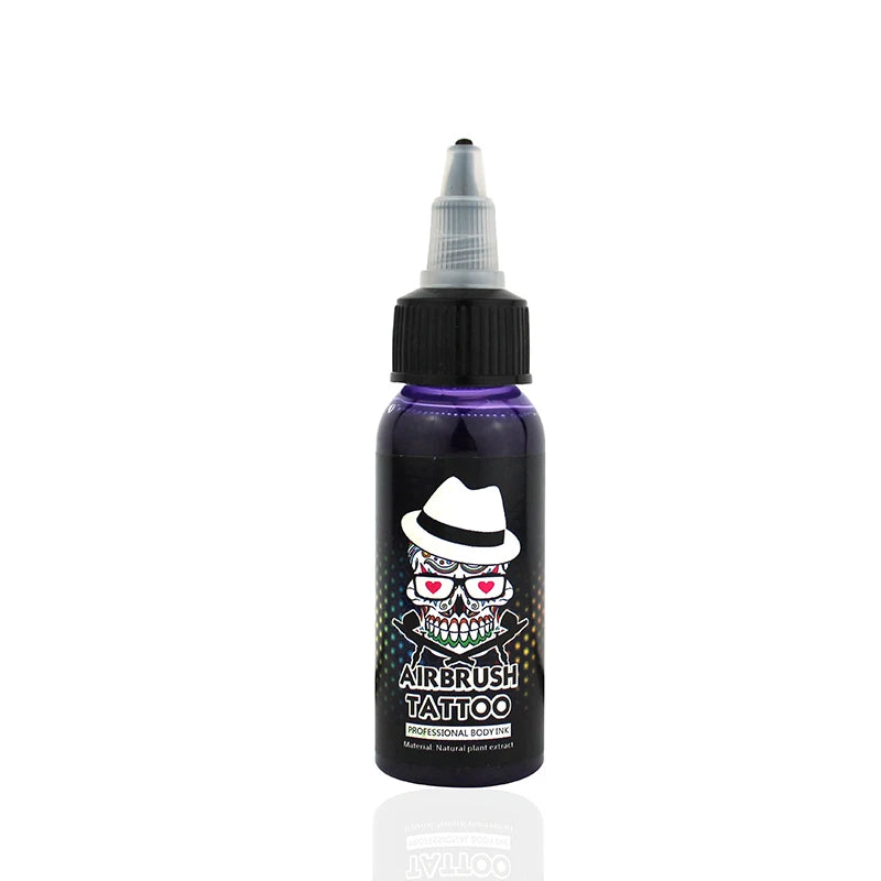 OPHIR Common Airbrush Temporary Tattoo Ink 30 ML/Bottle Body Painting Tattoo Ink Pigment White Color_TA053