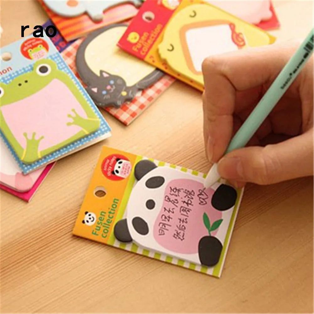 Charming 070 Animal Series Memo Pad Sticky Notes Bookmark Point It Sticker Paper office School Supplies Writing Pads Notebooks