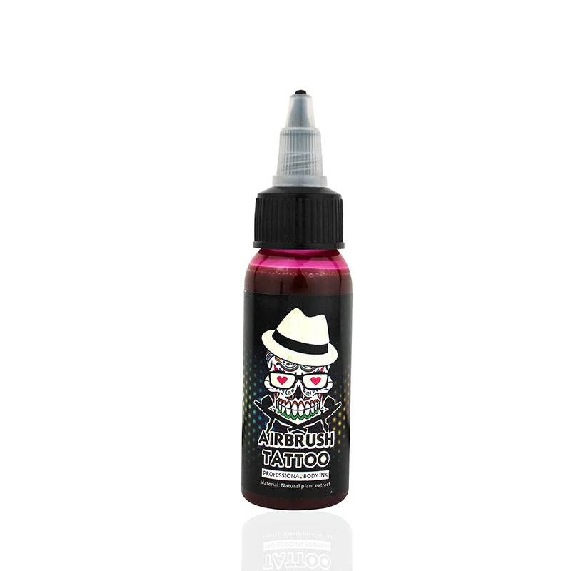 OPHIR Common Airbrush Temporary Tattoo Ink 30 ML/Bottle Body Painting Tattoo Ink Pigment White Color_TA053