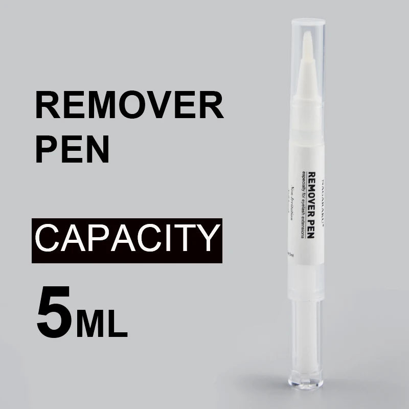 NAGARAKU Remover Pen with Brush 5ml 10ml Mild Fast Removing Handy Sanitary Injecting for Eyelash Extension Makeup Tools