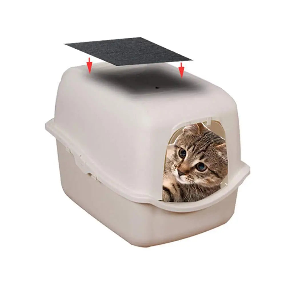 4/6pcs Activated Carbon Filter For Pet Cat Litter Box Filter Cat Dog Kitten Deodorizing Filters Carbon Pack Deodorant