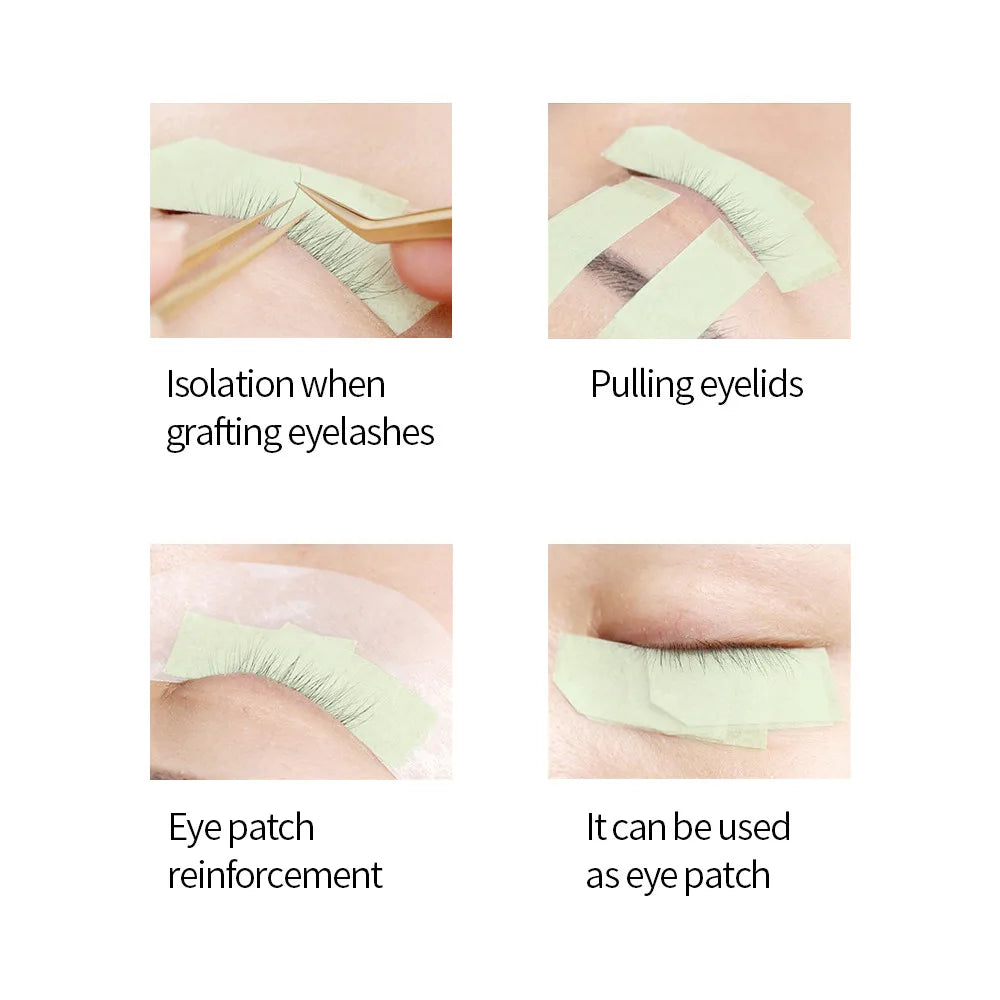 Professional 4Pcs Medical Eyelash Extension Anti-allergy Breathable Non-woven Eye Pads Grafting Lashes PatchesTape Makeup Tool
