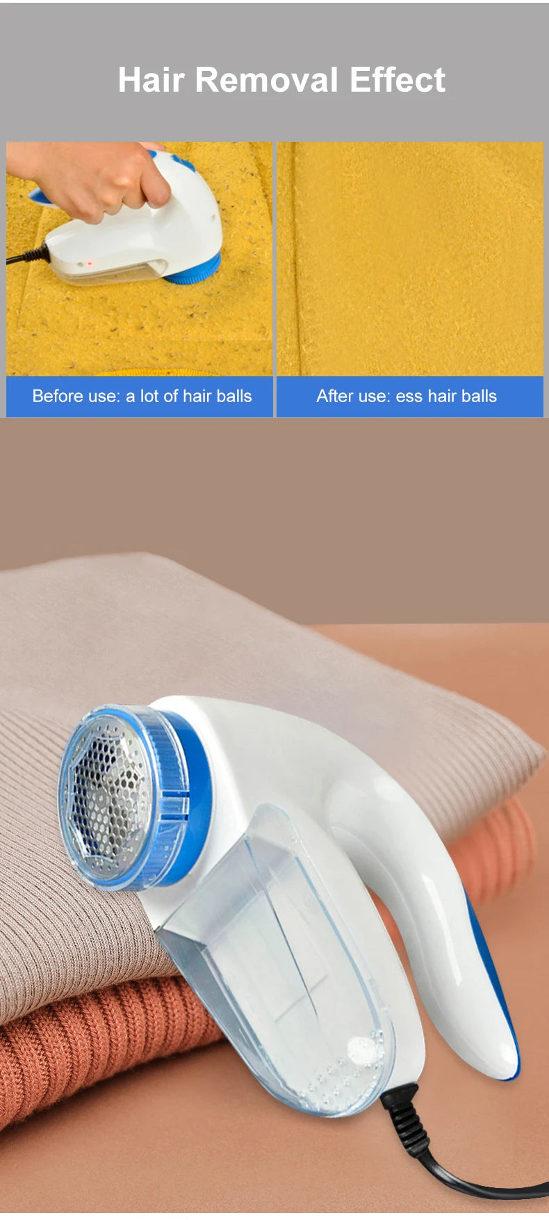 Lint Remover EU/US Electric Clothes Fuzz Pills Shaver Lint Pellet Sweaters Curtains Carpets Clothing Lint Pellet Cut Machine