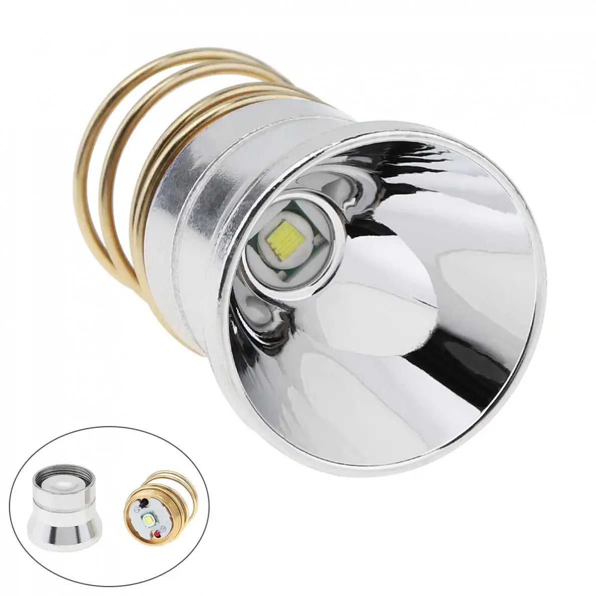 3V-8.4V LED Flashlight Bulb Replacement Reflector Super Energy Saving Bulb 1/5 Mode Fit for Surefire 6P C2 D2 G2 Z2 / 501B 502B