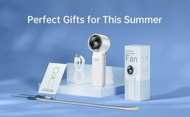 3-in-1 Fan, 5-speed, 3600mAh Rechargeable Lithium Battery, USB Charging, Travel Mini Fan