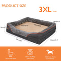 Large Dog Bed Soft Comfortable Warm Fleece Anti-Allergy Pet Bed with Removable Washable Cover Waterproof