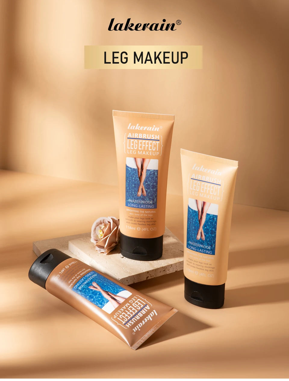 3colors Leg Makeup Moisturizing Liquid Body Foundation Fake Tan Cream Tanning Body Waterproof Long-lasting Lotion Even Skin Tone