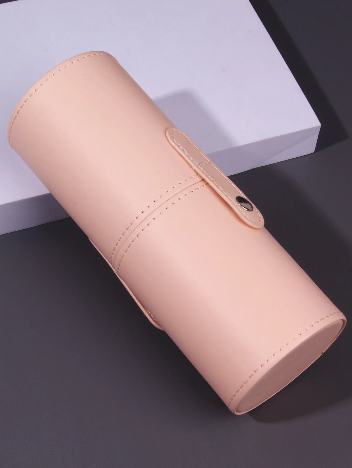Portable Multi-Color Makeup Brush Bucket Storage Container Dustproof Brush Bucket with Lid Desktop Storage Pen Holder