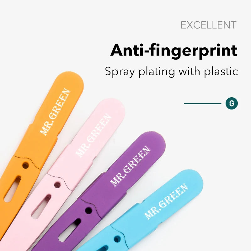 MR.GREEN  Eyebrow Tweezer Colorful Hair Beauty Fine Hairs Puller Stainless Steel Slanted Eye Brow Clips Removal Makeup Tools