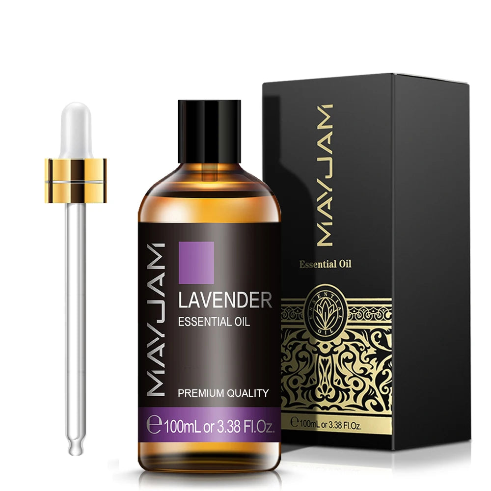 MAYJAM 100ML Pure Aroma Essential Oils Cinnamon Rosemary Cedarwood Lemongrass Tea Tree Oil for Massage Humidifier Soaps Candle