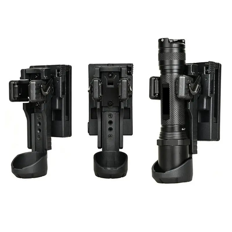 Tactical Flashlight 360 Degree Rotating Baton Holder Baton Holster Flash Light Holders Duty Flashlight Belt Portable Tool Pouch
