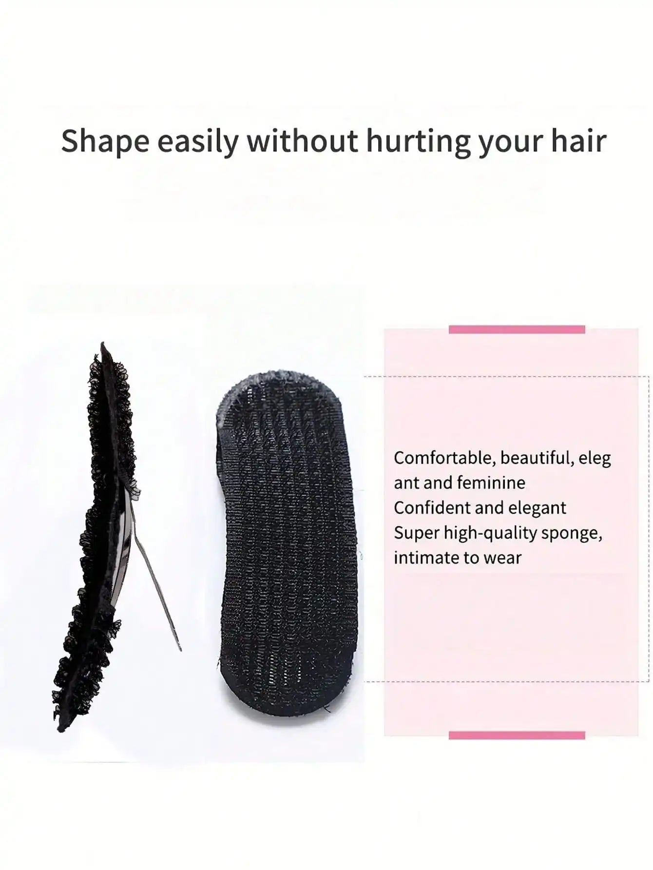 10/6/4/2pcs (Random Color) Invisible Hair Volume Clips, High Crown Hair Pad, Seamless Plastic Hair Clips, Bangs Clips, Suitable For Women, Essential For Hairstyle Design