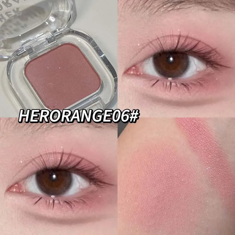 Mini Rose Brown Monochrome Eyeshadow Palette 9 Colors Glitter Pink Shadow Contouring Powder Pigment Eye Primer Beauty Makeup