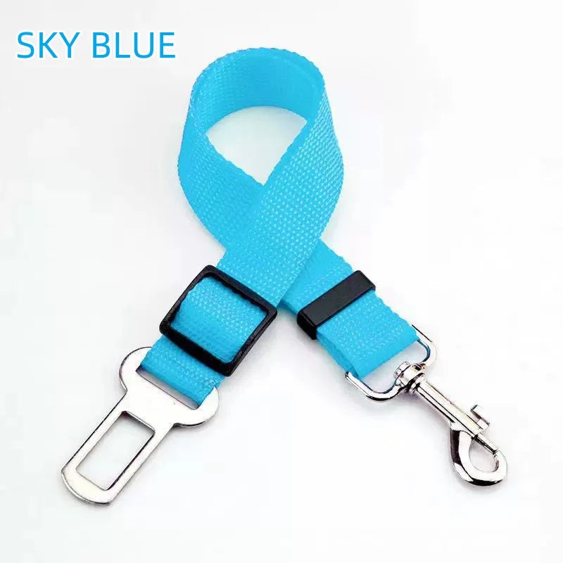 Adjustable Pet Dog Car Seat Belt Leash Heavy Duty Durable Nylon Pet Safety Harness Universal for Vehicle  Heavy Duty Sturdy