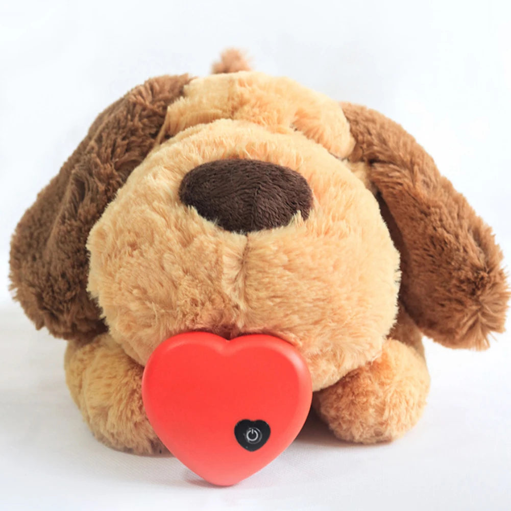 Heartbeat Puppy Behavioral Train Plush Toy Pet Soft Sleep Anxiety Reliver Doll