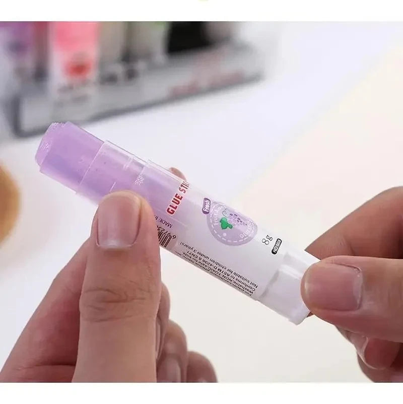 4 Pcs Cute Colorful Style Glue Stick High Viscosity Glutstick Solid Glue Paper Sticker Stationery Office Supplies