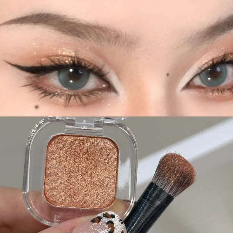 Mini Rose Brown Monochrome Eyeshadow Palette 9 Colors Glitter Pink Shadow Contouring Powder Pigment Eye Primer Beauty Makeup