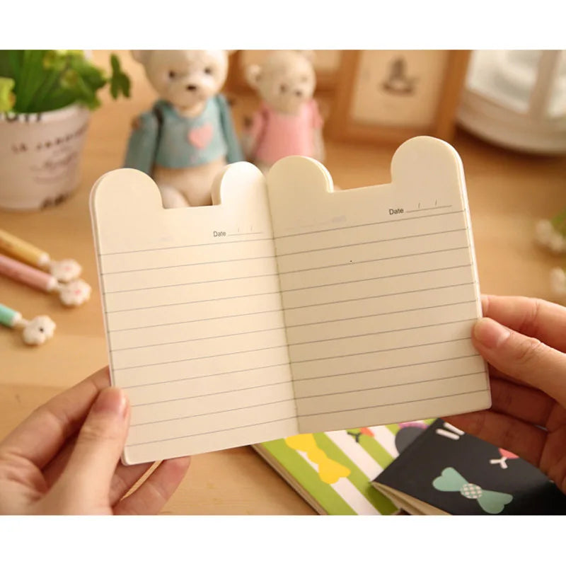 4 Pieces Lytwtw's Mini Cute Kawaii Journal Diary Notebook Lined Paper Notepad Kids Stationery School Office Supplies Gift