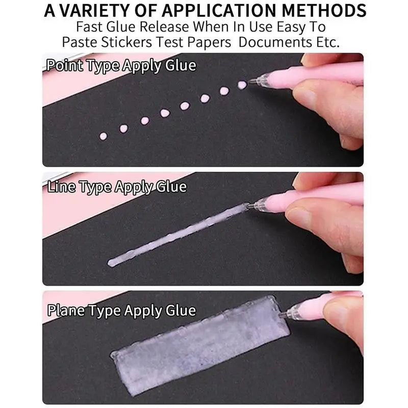 Glue Pens For Crafting Paper Precise Apply Glue Writing Pen Craft Glue Supplies For Precision Glue And Easy Control Ideal For