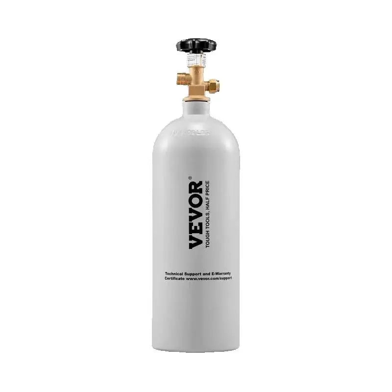 SucceBuy 5 Lbs CO2 Tank Aluminum Gas Cylinder Brand New CO2 Cylinder with Gray Spray Coating CO2 Tank with CGA320 Valve
