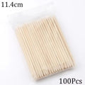 Optional 50Pcs 100Pcs Orange Wood Nail Sticks Double Sided Cuticle Pusher Rhinestone Dotting Tool Household Salon Manicure Pedicure Supply