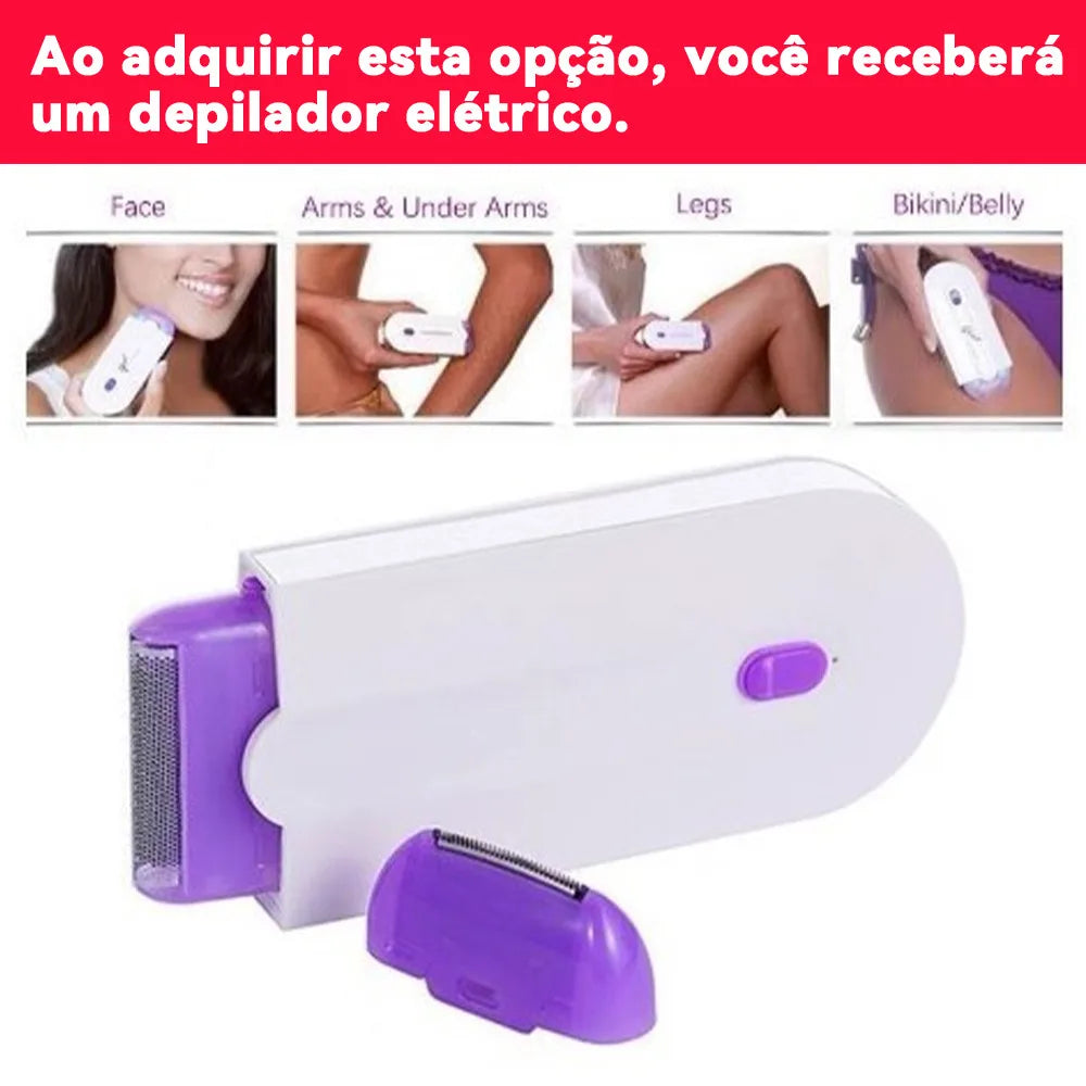 Kit 2 Em 1 Lápis Sobrancelha E Depilador Recarregável Sem Fio Preciso Para Maquiagem Profissional