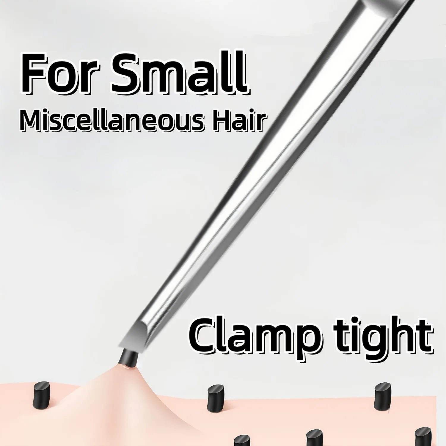Stainless Steel Precision Tweezers Multi Functional Slant Tip Tool for Eyebrow Beard Facial Hair Removal Unisex Daily Grooming Accessory